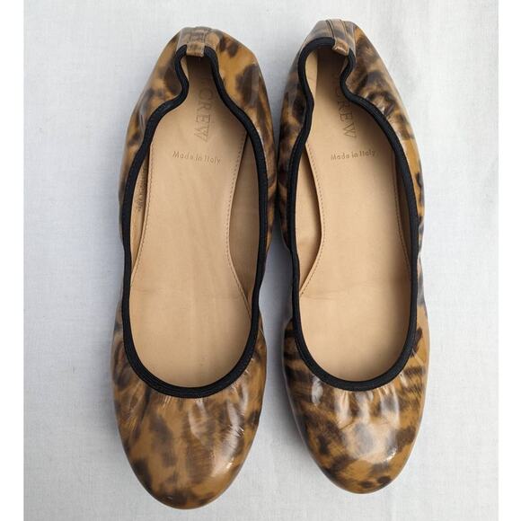 J. Crew Flats Size 8.5 Lula Leopard Ballet Business Casual Office Professional - Picture 1 of 9